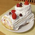 ここっち's cooksnap of when they made 簡単♡米粉のふわふわロールケーキ.
