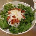 Kayadehutt's cooksnap of when they made カリカリベーコンと水菜のサラダ☆.