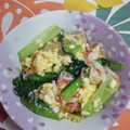 くネコまろす's cooksnap of when they made 小松菜と玉子とカニカマのあんかけ炒め.