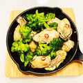 sakuko99's cooksnap of when they made 簡単♪牡蛎とブロッコリーのアヒージョ風.