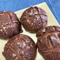 猫好きなひと's cooksnap of when they made 30分で完成！？不思議パンのメロンパン1.
