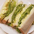 まんまるまうちゃん's cooksnap of when they made お弁当 玉子サラダとレタスのサンドイッチ.