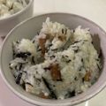 papikun's cooksnap of when they made ひじきの煮物をひじきご飯にリメイク！.