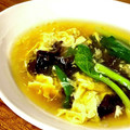 L0TUSR00TS's cooksnap of when they made 貧血に！黒木耳とほうれん草♪かきたま汁.