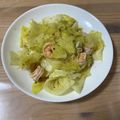 ながぴー♧'s cooksnap of when they made エビと春キャベツのアヒージョ風.
