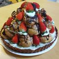 tom0612's cooksnap of when they made ナッツタルトのクロカンブッシュ.
