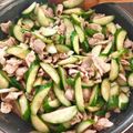 みこひろママ's cooksnap of when they made 豚バラときゅうりの中華風炒め.