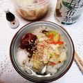 クックI7I5L1☆'s cooksnap of when they made 〆にも♪梅昆布茶で白菜漬け茶漬け♡.