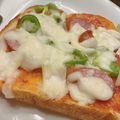 レインボーライス's cooksnap of when they made 6枚切り食パンで簡単ピザトースト♪.