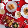 ＊waawaa＊'s cooksnap of when they made クリスマス簡単キャラ弁☆リースサラダ♪.