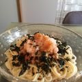 ゆるべジharu's cooksnap of when they made (減塩) 納豆もみじおろしうどん.