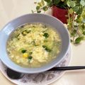 kpえもん♪'s cooksnap of when they made ふわふわ卵の豆苗スープ.