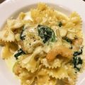 afro1004's cooksnap of when they made 海老の和風クリームパスタ.