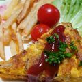 dimbula121's cooksnap of when they made フライドポテトでリメイクオムレツ.