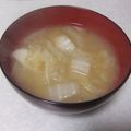 きらり流れ星's cooksnap of when they made ほっこり温まる白菜だけなのに美味な味噌汁.