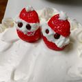 ももちゃんパンダ's cooksnap of when they made クリスマスケーキに☆いちごサンタ.