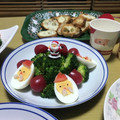 リサガスだいすき's cooksnap of when they made ゆで卵サンタさんとトナカイさん☆√.