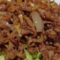 ひぃたろぉ～♪'s cooksnap of when they made 豚バラとニンニクの生姜焼き丼.