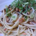 ユノちゃんmama's cooksnap of when they made 簡単パスタのゆで方・納豆お茶づけパスタ.
