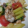 づぃんこ's cooksnap of when they made 素材際立つ　牡蠣とセロリのベーコン炒め　.