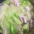 くむちん's cooksnap of when they made レタスと豚肉の簡単しゃぶしゃぶ鍋★.