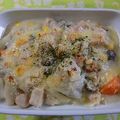 moruchama's cooksnap of when they made 残ったシチューで♪簡単ドリア☆.