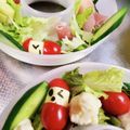 ひとみn♪'s cooksnap of when they made 簡単ミニトマトとチーズのサンタカプレーゼ.