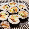 amoni's cooksnap of when they made 簡単★具がくずれず中央に！【海鮮恵方巻】.