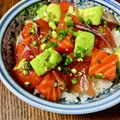 ☆さぶ☆☆'s cooksnap of when they made ＊マグロとサーモンとアボカドのポキ＊.