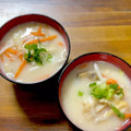 kitty・yumi's cooksnap of when they made 関西風 粕汁.