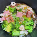 すけらっちょ's cooksnap of when they made 砂肝と海老のアヒージョ★簡単.