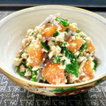 お料理ニャロメ's cooksnap of when they made 簡単！水菜と人参のなんちゃって白和え.