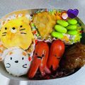 ワカピィ's cooksnap of when they made すみっコぐらし ネコ オムライス弁当.