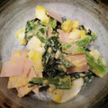 しのゆうしん's cooksnap of when they made 小松菜とウインナーとゆで卵のサラダ.