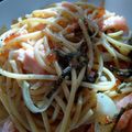 なっちゃん３１１'s cooksnap of when they made いくらとサーモンの和風で親子パスタ.