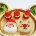 arisa＠37's cooksnap of when they made キャラ弁＊簡単♪クリスマスプレート.