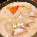 減塩パパ's cooksnap of when they made 鶏肉と舞茸と白菜のクリーム煮・スープ.