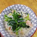 凪なぎ's cooksnap of when they made 小松菜・ハム・春雨のかんたん酢和え.