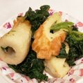 夏生まれの人's cooksnap of when they made ちくわとほうれん草のめんつゆ炒め.