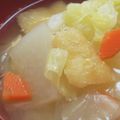 あゆたっくん's cooksnap of when they made 味噌汁(大根、人参、キャベツ).