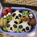 ほけきょ♪'s cooksnap of when they made コロコロ～❀パンダおにぎり♬.