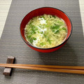 FGO☆'s cooksnap of when they made 水菜と卵のかきたま汁.