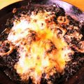 kurozata's cooksnap of when they made こんがりチーズのイカ墨リゾット.