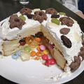 kyokoha's cooksnap of when they made 子供が大喜び☻かくれんぼケーキ.