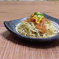 Yukiまむ's cooksnap of when they made しらすでおつまみ。なめ茸と辛子乗せ.