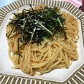 S72☆'s cooksnap of when they made さっぱり♪大葉のたらこスパ♪.