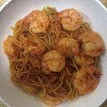 かおり♡♡♡'s cooksnap of when they made フライパンひとつで！エビチリ風焼きそば.
