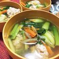 フジぽん's cooksnap of when they made ひじき入り鶏団子のお汁.