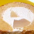 ca☻ca's cooksnap of when they made 誕生日に苺のふわふわシフォンロールケーキ.