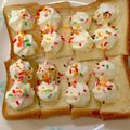 あい♪らんど's cooksnap of when they made ❁ホイップとスプレーチョコのトースト❁.